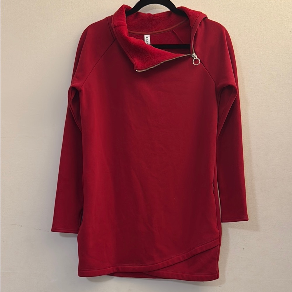 Athleta Cozy Karma Asym Sweatshirt Dress